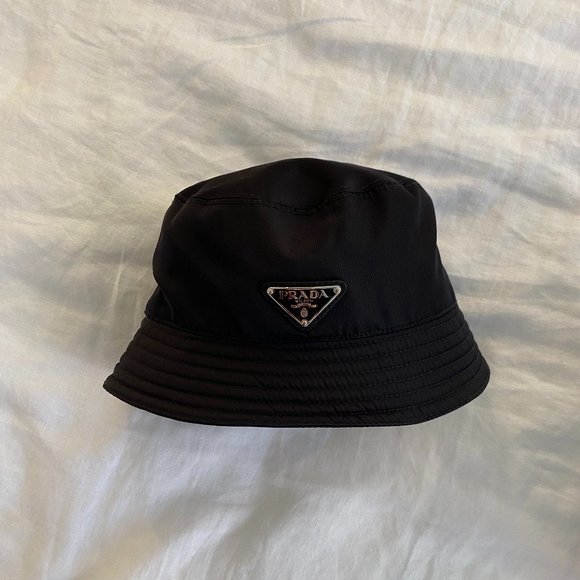 Prada Black re-nylon bucket hat, Womens Medium - Picture 1 of 3